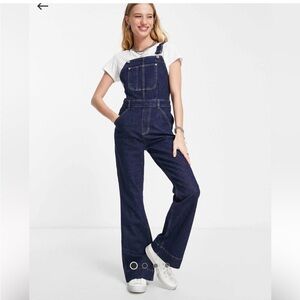 Topshop Indigo Denim Overalls